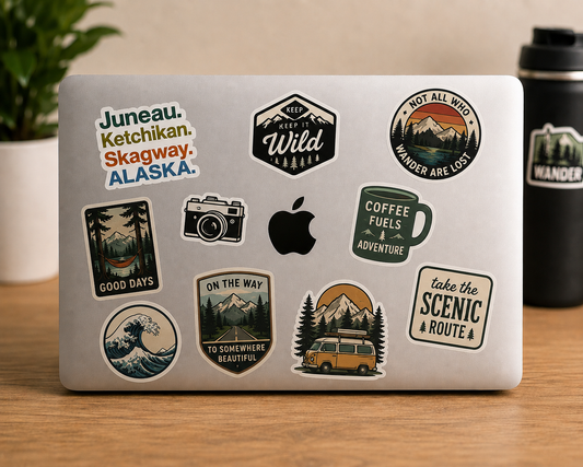 Alaska Inside Passage Vinyl Sticker