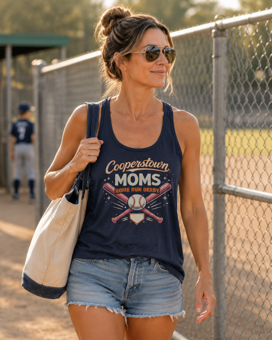 Cooperstown Moms Home Run Derby Tank Top