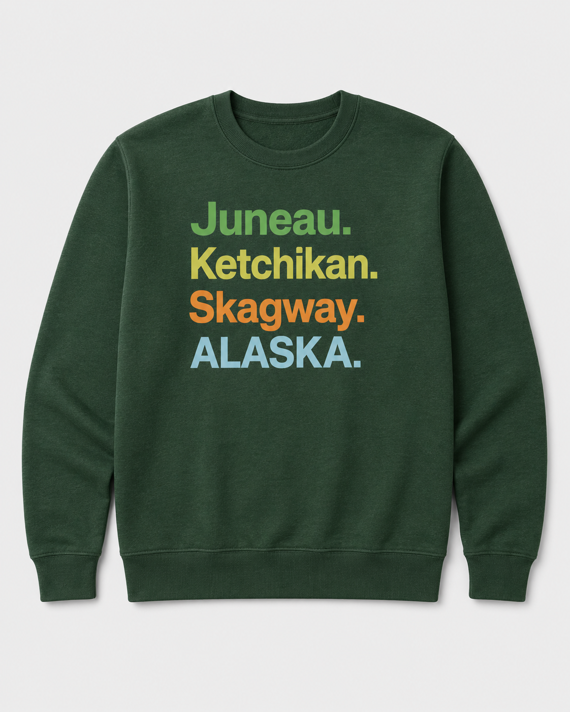 Alaska Cruise Crewneck Sweatshirt – Inside Passage Port Cities