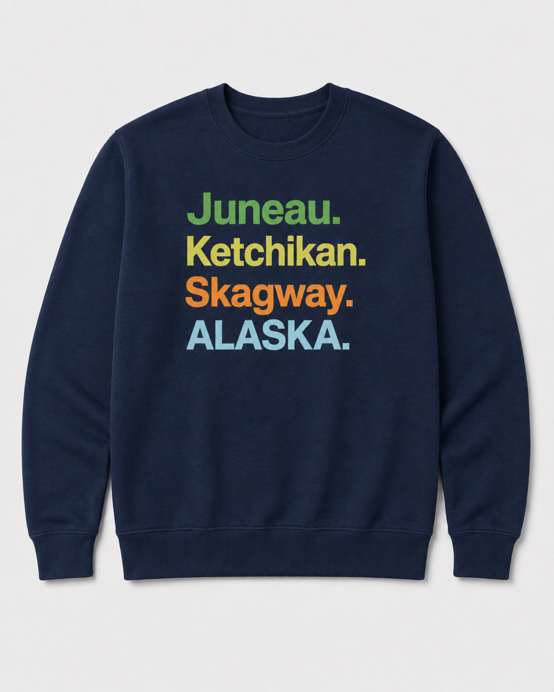 Alaska Cruise Crewneck Sweatshirt – Inside Passage Port Cities