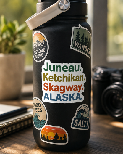 Alaska Inside Passage Vinyl Sticker