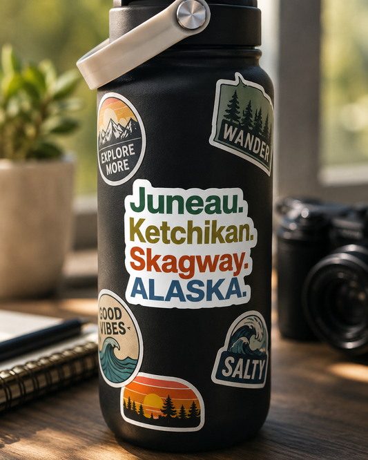 Alaska Inside Passage Vinyl Sticker